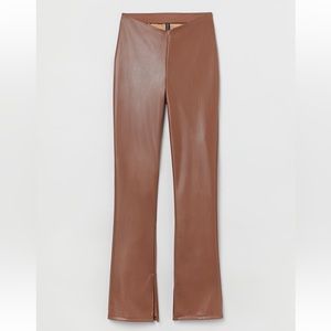 H&M: Faux Leather Flared Leggings